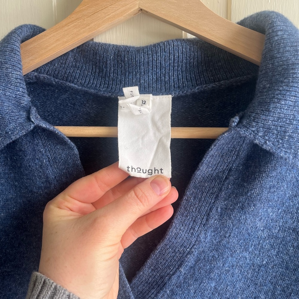Wool Collared Sweater - Picture 3 of 5